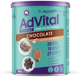 AdVital-Nutritionally-Complete-Chocolate-Powder-500g on sale