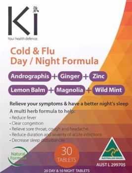 Ki+Health+Defence+Cold+%26amp%3B+Flu+Day%2FNight+Formula+30+Tablets