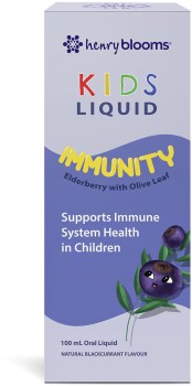 Henry-Blooms-Liquid-Immunity-Elderberry-with-Olive-Leaf-100ml on sale