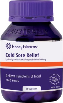 Henry+Blooms+Cold+Sore+Relief+60+Capsules