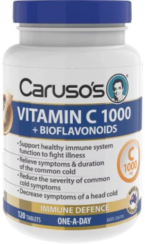 Carusos-Natural-Health-Vitamin-C-1000-Bioflavonoids-120 on sale