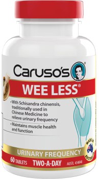 Carusos-Natural-Health-Wee-Less-60-Tablets on sale