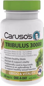 Carusos-Natural-Health-Tribulus-30000-60-Tablets on sale