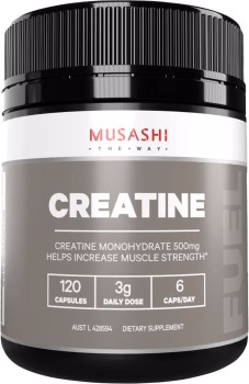 Musashi-Creatine-120-Capsules on sale