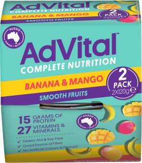 AdVital-Nutritionally-Complete-Banana-and-Mango-Smooth-Fruits-2-Pack on sale