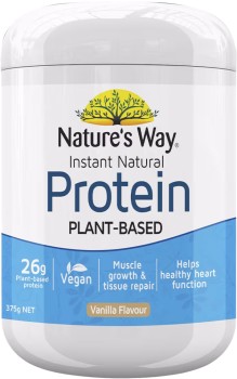 Natures-Way-Instant-Plant-Based-Protein-Powder-Vanilla-375g on sale