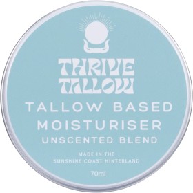 Thrive+Tallow+Tallow+Based+Moisturiser+Unscented+70ml