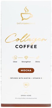 BeforeYouSpeak+Glow+Collagen+Coffee+Mocha+30+x+6.5g
