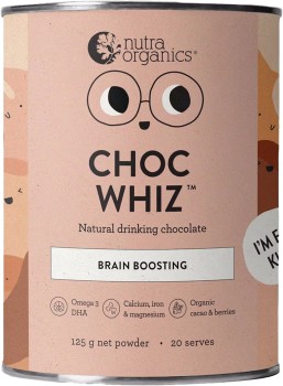 Nutra+Organics+Choc+Whiz+125g