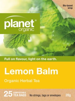 Planet+Organic+Lemon+Balm+Tea+Bags+25+Pack