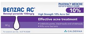 Benzac+AC+High+Strength+10.0%25+Acne+Gel+60g