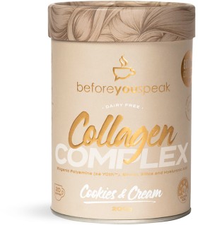 Beforeyouspeak-Coffee-Collagen-Complex-Cookies-Cream-200g on sale
