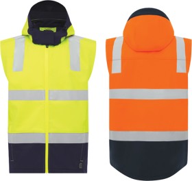 NEW+ELEVEN+Recycled+Softshell+%26lsquo%3BHoop%26rsquo%3B+Taped+Vest