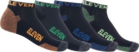 ELEVEN-Bamboo-Ankle-Socks-5-Pack-BlackMulti on sale
