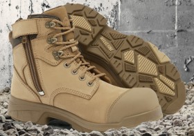 NEW-Wolverine-Blaze-Zip-Sided-Lace-Up-Safety-Boots on sale