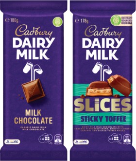 Cadbury-Dairy-Milk-Block-Chocolate-150g-190g on sale