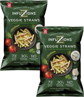 Infuzions+Veggie+Straws+90g