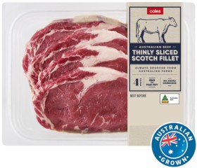 Coles+Australian+No+Added+Hormones+Beef+Thinly+Sliced+Scotch+Fillet+400g