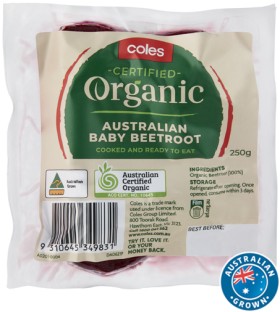 Coles+Australian+Organic+Baby+Beetroot+250g+Pack