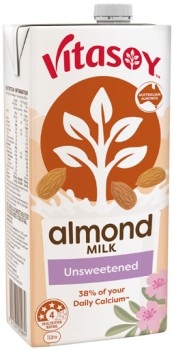 Vitasoy+Unsweetened+Almond+Milk+1+Litre