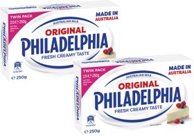Philadelphia+Cream+Cheese+Block+Twin+Pack+2x250g