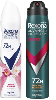 Rexona+Advanced+72hr+Antiperspirant+Aerosol+Deodorant+220mL