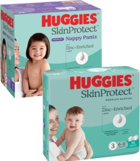 Huggies+Skin+Protect+Nappies+74+Pack+or+Nappy+Pants+42+Pack-58+Pack