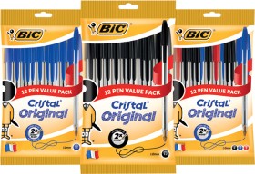 Bic+Cristal+Original+Pens+12+Pack
