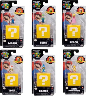The-Super-Mario-Bros-Movie-125-Mini-Figure-with-Question-Block-Assorted on sale