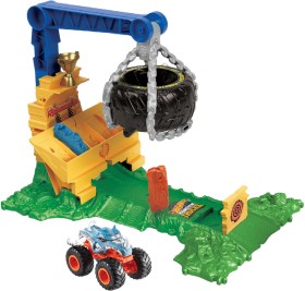 Hot-Wheels-Monster-Trucks-Rhinomite-Chargin-Challenge-Playset on sale