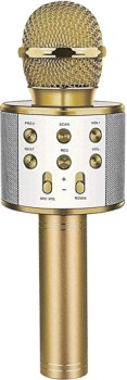 Spacetech+Electronics+Wireless+Karaoke+Microphone+-+Gold