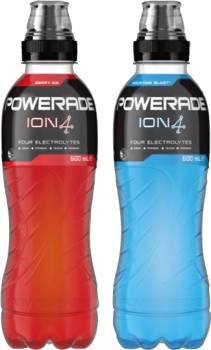 Powerade-or-Powerade-Active-Water-600mL-Selected-Varieties on sale
