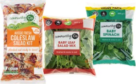 Community+Co+Coleslaw+Salad+Kit+500g%2C+Baby+Leaf+Salad+Mix+or+Baby+Spinach+Big+Bag+260g