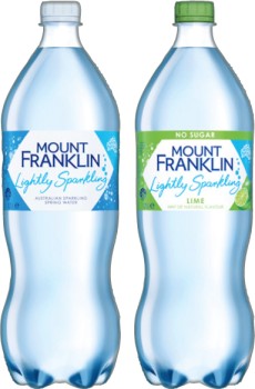 Mount+Franklin+Lightly+Sparkling+Water+1.25+Litre+Selected+Varieties
