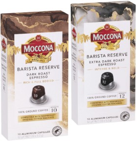 Moccona-Barista-Reserve-Coffee-Capsules-10-Pack-Selected-Varieties on sale