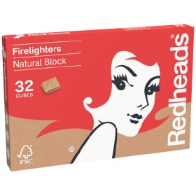 Redheads+Natural+Firelighters+Block+Pk+32