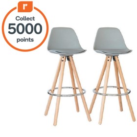 Hacienda-2x-PU-Leather-Padded-Barstools on sale