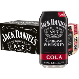 Jack-Daniels-Whiskey-Cola-Cans-10x375ml on sale