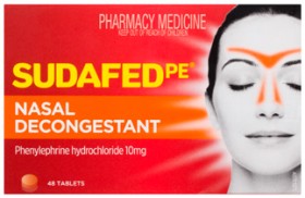 Sudafed+PE+Nasal+Decongestant+48+Tablets