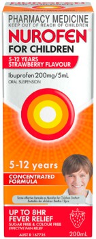 Nurofen+For+Children+5-12+Years+Strawberry+Flavour+200mL