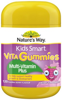 Nature%26rsquo%3Bs+Way+Kids+Smart+Vita+Gummies+Multi-Vitamin+Plus+Berry+Flavour+120+Pastilles