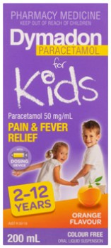 Dymadon-Paracetamol-For-Kids-2-12-Years-Colour-Free-Orange-Flavour-200mL on sale
