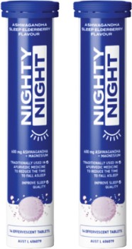 Nighty-Night-Sleep-Elderberry-Flavour-14-Effervescent-Tablets on sale
