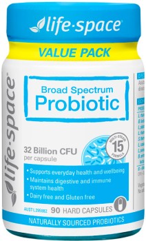 Life-Space+Broad+Spectrum+Probiotic+Value+Pack+90+Capsules