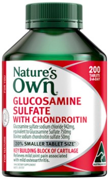 Nature%26rsquo%3Bs+Own+Glucosamine+Sulfate+with+Chondroitin+200+Tablets