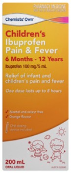 Chemists%26rsquo%3B+Own+Ibuprofen+Pain+%26amp%3B+Fever+6+Months+-+12+Years+Oral+Liquid+Orange+Flavour+200mL
