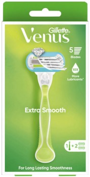 Gillette-Venus-Extra-Smooth-Razor-Handle-2-Cartridges on sale