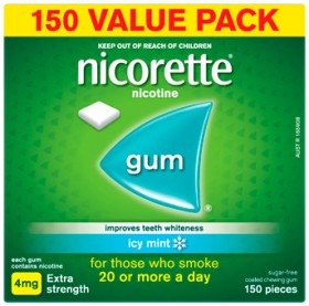 Nicorette-Gum-4mg-Extra-Strength-Icy-Mint-150-Pieces on sale