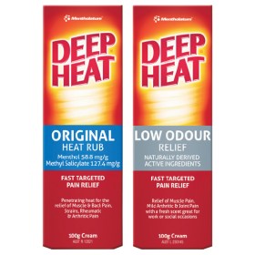 Deep-Heat-Original-Heat-Rub-or-Low-Odour-100g on sale