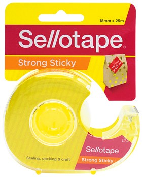 Sellotape+Sticky+Tape+18mmx25m+with+Dispenser+1+Pack
